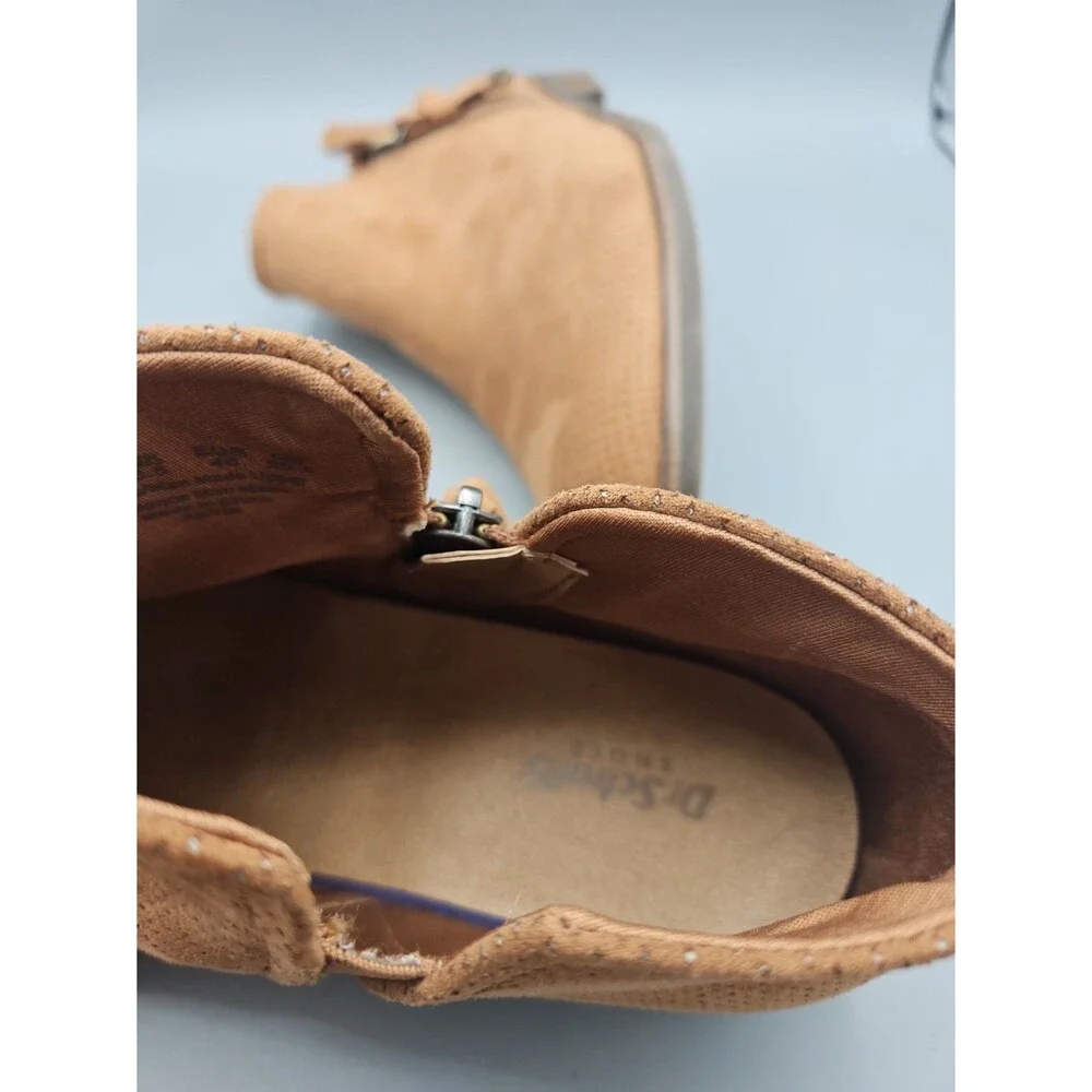 Dr. Scholl's Astir Women's Size 9 Tan Suede Boots Booties Ankle